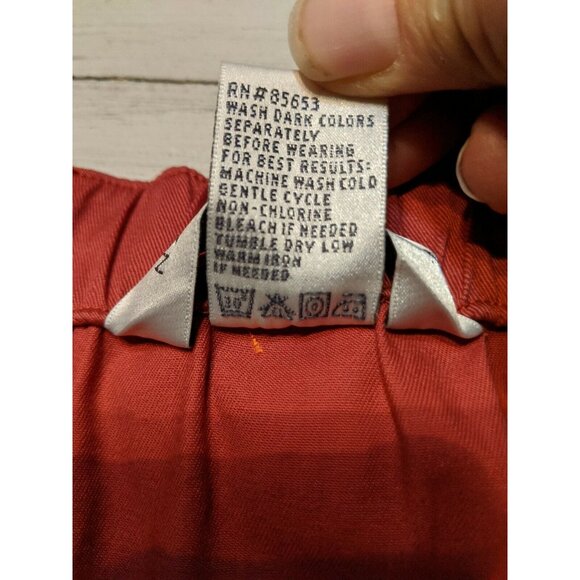 Napa Valley Skirt Size 14 Red Modest Womens A-line - Picture 5 of 6